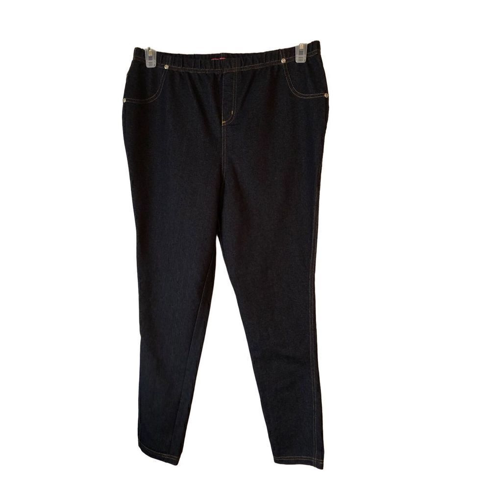 Mix & Co Blue Denim Look Jeggings 1X